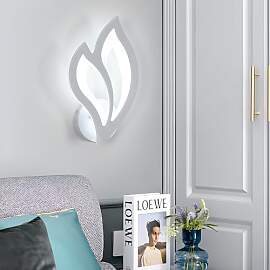 SENQIU Wandleuchte LED Innen Moderne, 13W Weiß
