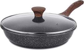 SENSARTE Antihaft Bratpfanne mit Deckel, 24cm