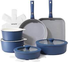 SENSARTE Keramik Topfsets Pfannenset 17 Teiliges,