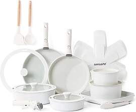 SENSARTE Topfsets Pfannenset 24 Teiliges, Antihaft 