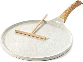 SENSARTE Weiß Keramik Crepe Pfanne 26cm