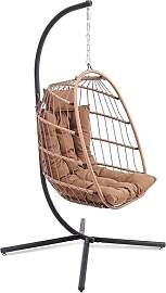 SereneLife Hängesessel mit Gestell Outdoor 250 kg 