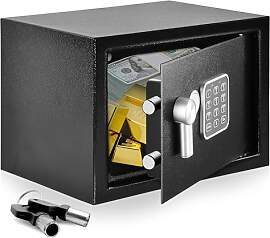 SereneLife Tresor für Zuhause, Safe Tresor- 6,3L, 
