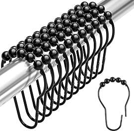 Sertay 36 Stück Duschvorhang Haken, Metal Curtain 