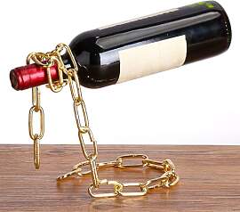 Sertay Kettenweinregal, Floating Wine Rack,