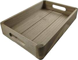 Serviertablett Holzdeko - Dekotablett aus Holz