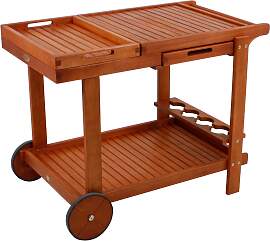 Servierwagen Hayward ca. 60x76x100 cm Holz