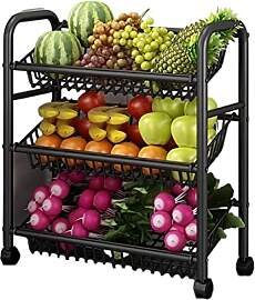 Servierwagen Küche Metall Rack Rack Boden