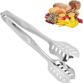 Servierzange Küchenzange 25cm Lange Silber