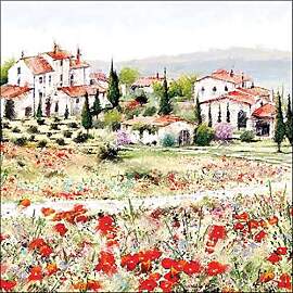 Serviette "Toscana Landschaft", 20 Stück