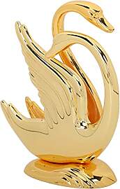 Serviettenhalter, Goldener Schwanenform, Eleganter 