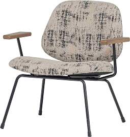 Sessel Aure aus Chenille-Stoff, modern