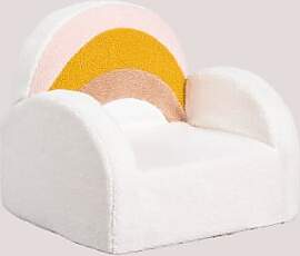 Sessel Aus Schaffell Von Sainy Kids Beige Creme -