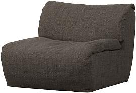 Sessel Baggy aus Melange-Stoff, modern gepolstert, 