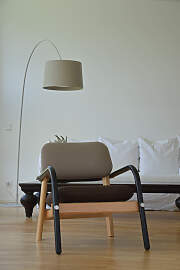 Sessel Billy aus weichem Stoff, Retro Chic Design, 