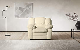 Sessel COTTA "Casino", creme, B:109cm