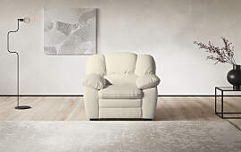 Sessel COTTA "Casino", creme, B:109cm