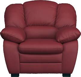 Sessel COTTA "Casino", rot, B:109cm