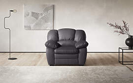 Sessel COTTA "Casino", schwarz, B:109cm
