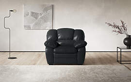 Sessel COTTA "Casino", schwarz, B:109cm