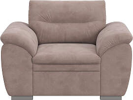 Sessel COTTA "Leandra", schlamm, B:125cm 