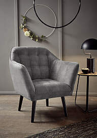 Sessel ED EXCITING DESIGN "Max", grau,