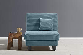 Sessel ELL + ELL "Enny", blau (petrol),