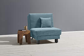 Sessel ELL + ELL "Enny", blau (petrol),