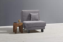 Sessel ELL + ELL "Enny", grau, B:85cm