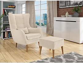 Sessel Florence mit Fussbank