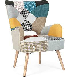 Sessel Galatea mit Stoff-Bezug, klassischer Stil,