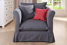 Sessel HOME AFFAIRE "Luise", grau,