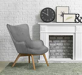 Sessel HOME AFFAIRE "Nicko", grau,
