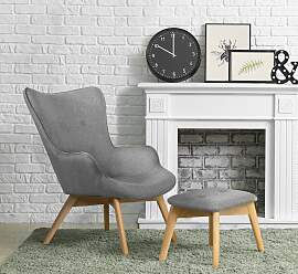 Sessel HOME AFFAIRE "Nicko", grau,