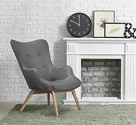 Sessel HOME AFFAIRE "Nicko", grau,