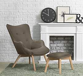 Sessel HOME AFFAIRE "Nicko", grau