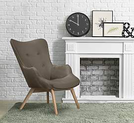 Sessel HOME AFFAIRE "Nicko", grau