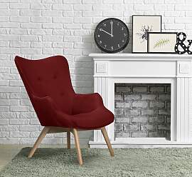 Sessel HOME AFFAIRE "Nicko", rot