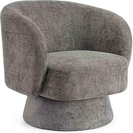 Sessel Julienne aus Stoff, modern und drehbar,
