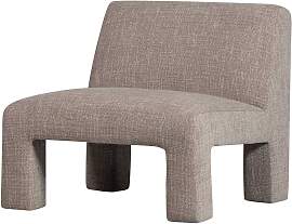 Sessel Lavid aus Webstoff, Retro Chic, natur,