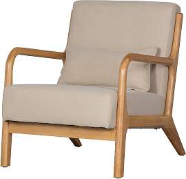 Sessel Mark aus Kautschukholz, modern