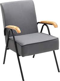 Sessel Nati Grau Mikrofaser