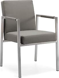 Sessel Ned Edelstahl - Sunbrella Natte grau