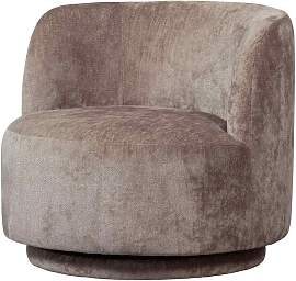 Sessel Popular aus Chenille-Stoff, modern drehbar, 