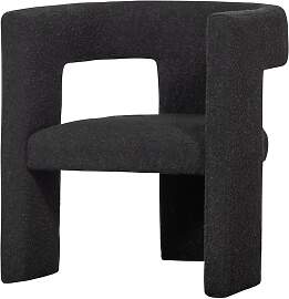 Sessel Tiwa aus Bouclé-Stoff, modern und
