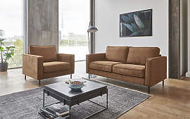 Sessel "Weston", braun, B:95cm H:81cm