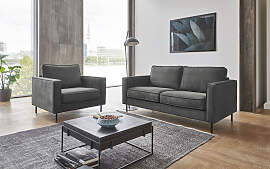 Sessel "Weston", grau, B:95cm H:81cm