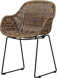 Sessel Willow aus künstlichem Rattan, modern,