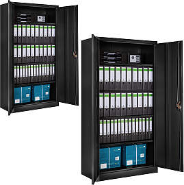 Set Aktenschrank mit 5 Böden 180x90x40cm -