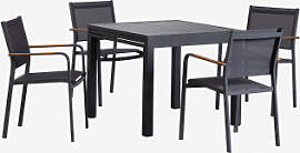 Set Aus Ausziehbarem Aluminiumtisch Starmi